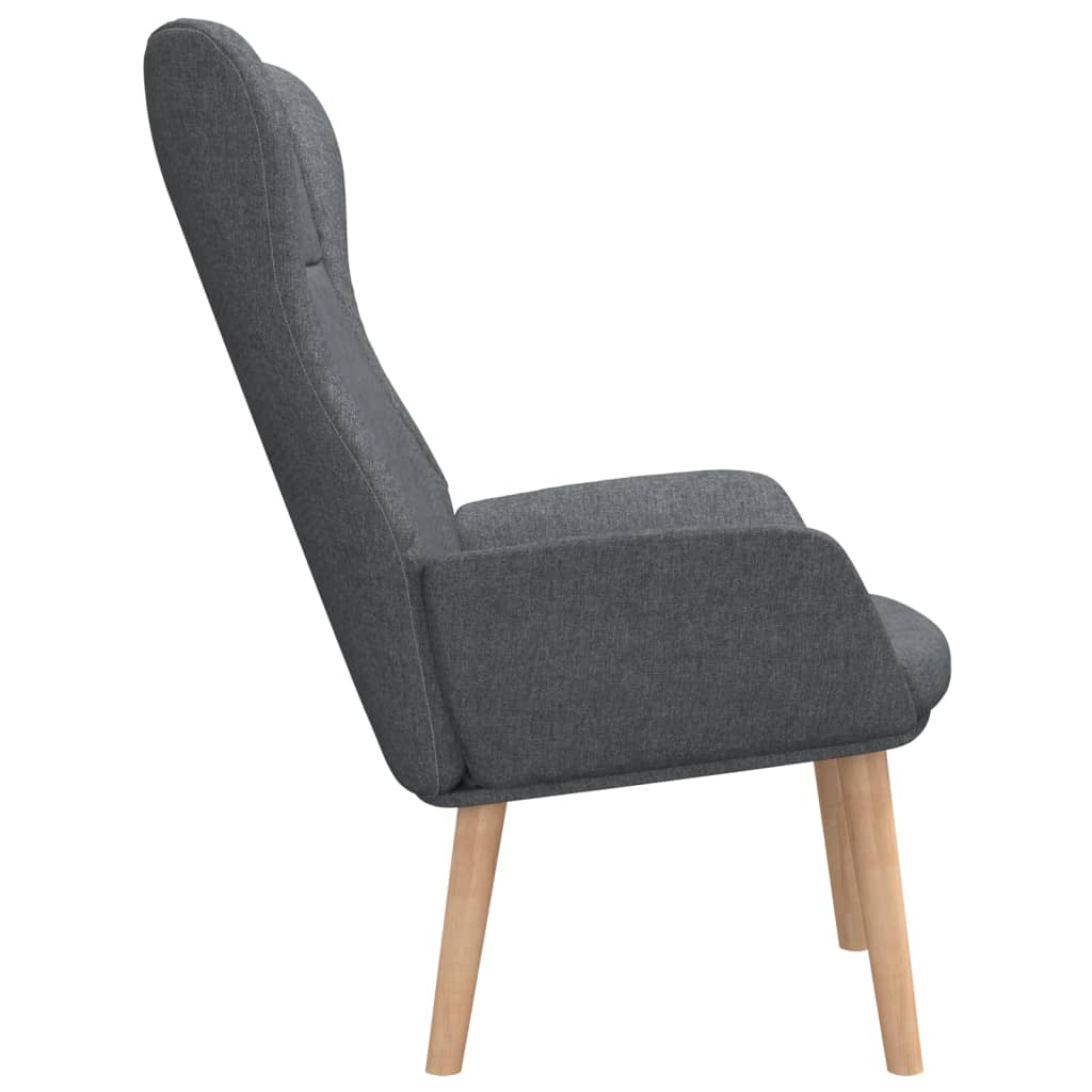 Poltrona Kalani WingBack em Tecido - Cinzento-Escuro - Design Nórdico