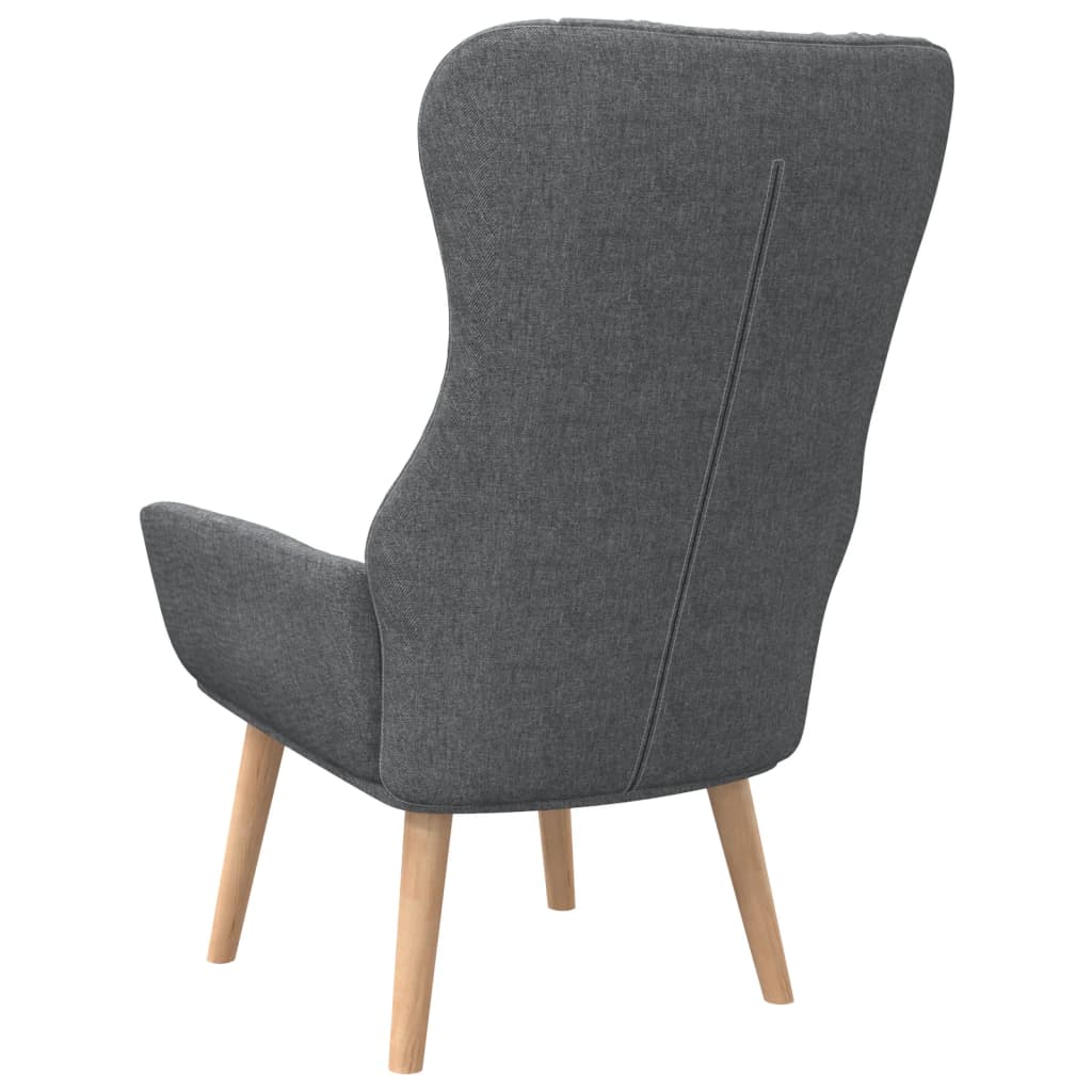 Poltrona Kalani WingBack em Tecido - Cinzento-Escuro - Design Nórdico