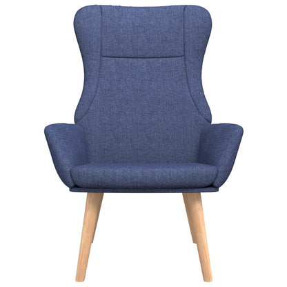 Poltrona Kalani WingBack em Tecido - Azul - Design Nórdico