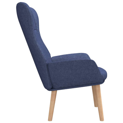 Poltrona Kalani WingBack em Tecido - Azul - Design Nórdico