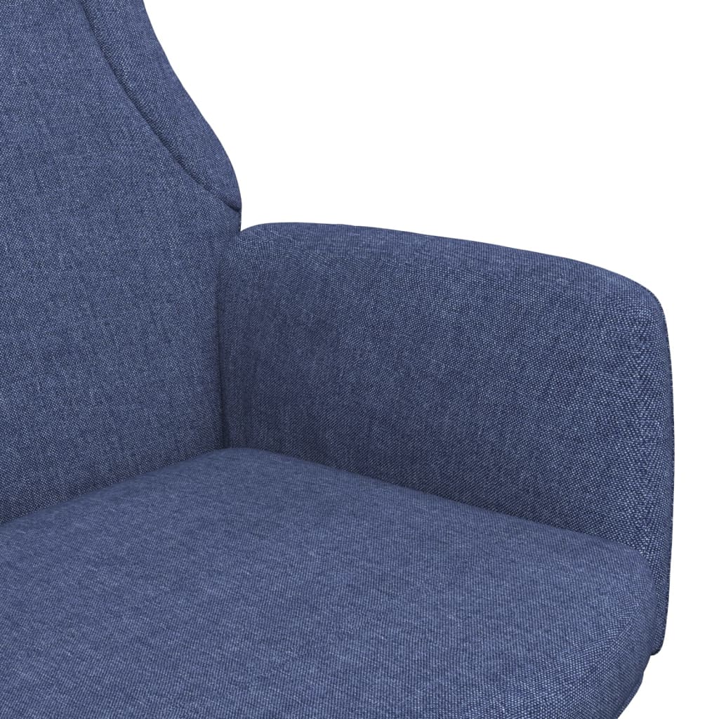 Poltrona Kalani WingBack em Tecido - Azul - Design Nórdico