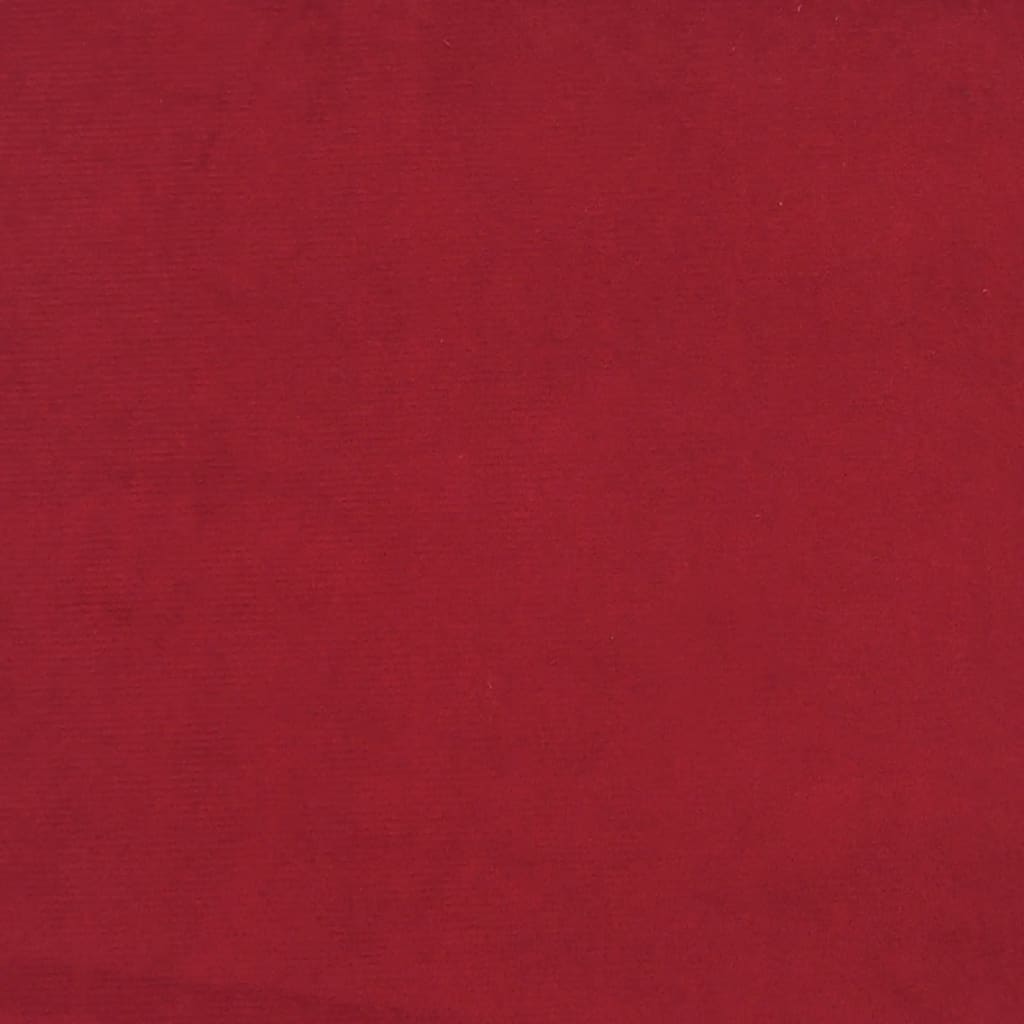 Apoio de pés 45x29,5x35 cm veludo vermelho tinto