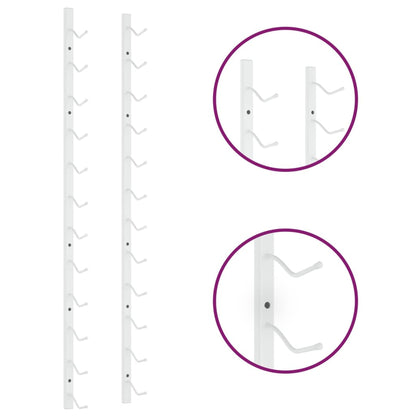 Garrafeira de parede para 12 garrafas ferro branco