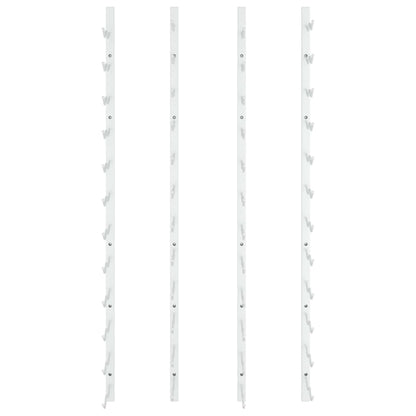 Garrafeira de parede para 24 garrafas 2 pcs ferro branco