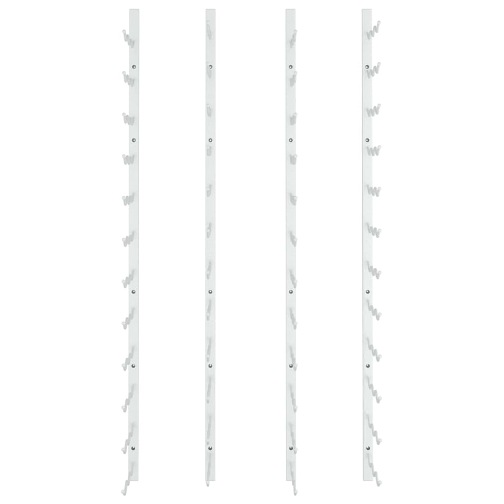 Garrafeira de parede para 36 garrafas 2 pcs ferro branco