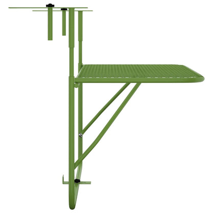 Mesa para varanda 60x40 cm aço verde