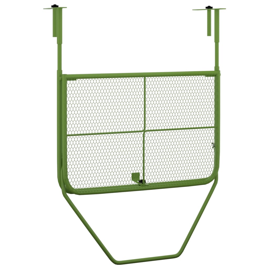 Mesa para varanda 60x40 cm aço verde