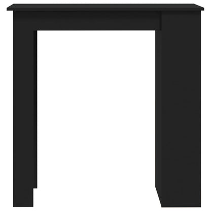 Mesa de Bar Amber com 3 Prateleiras de 102 cm - Preto - Design Moderno