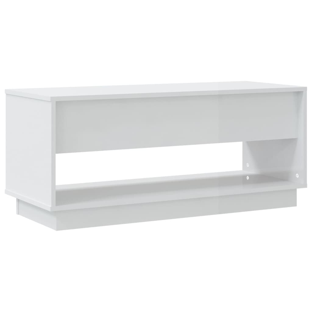 Móvel de TV 102x41x44 cm aglomerado branco brilhante