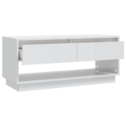 Móvel de TV 102x41x44 cm aglomerado branco brilhante