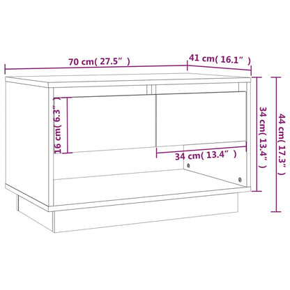 Móvel de TV 70x41x44 cm aglomerado branco