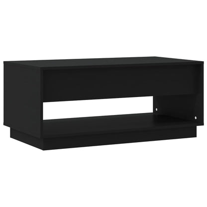 Mesa de Centro Madrid com 2 Gavetas de 102 cm - Preto - Design Moderno