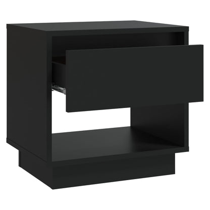 Mesa de cabeceira 45x34x44 cm contraplacado preto