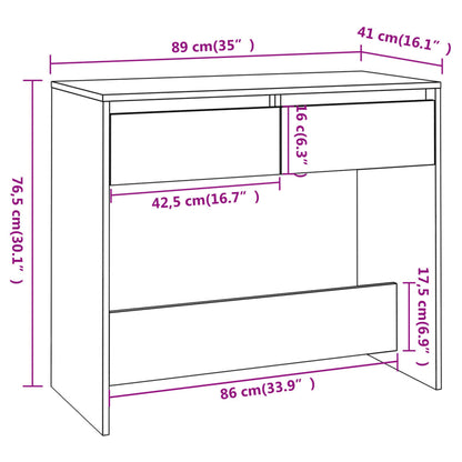 Consola de Entrada Braga de 89 cm - Carvalho - Design Moderno