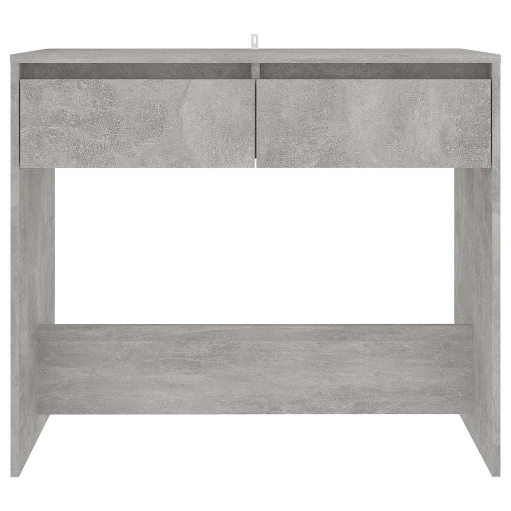 Mesa consola 89x41x76,5 cm aço cinzento cimento