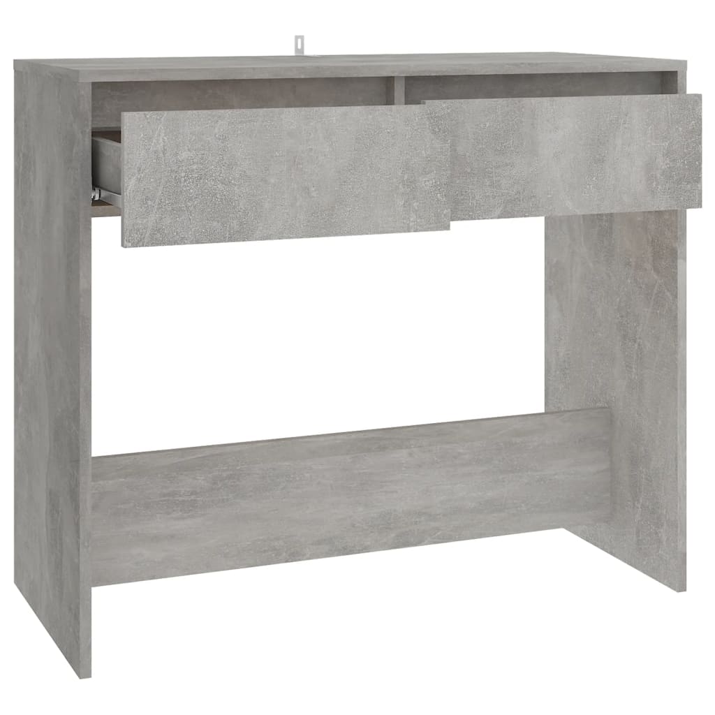 Mesa consola 89x41x76,5 cm aço cinzento cimento