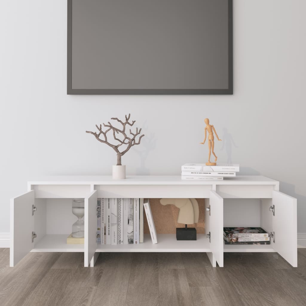 Móvel de TV Endy de 120cm - Branco - Design Moderno