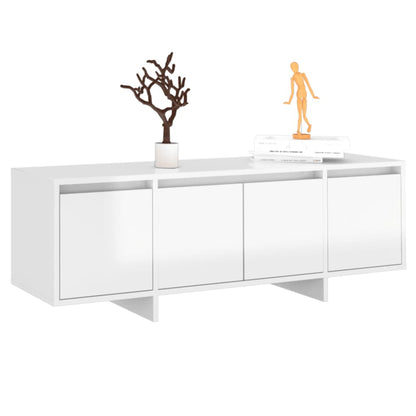 Móvel de TV Endy de 120cm - Branco Brilhante - Design Moderno