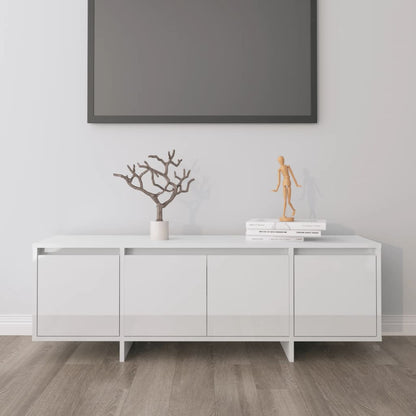 Móvel de TV Endy de 120cm - Branco Brilhante - Design Moderno