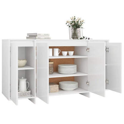 Aparador Endy de 135 cm - Branco - Design Moderno