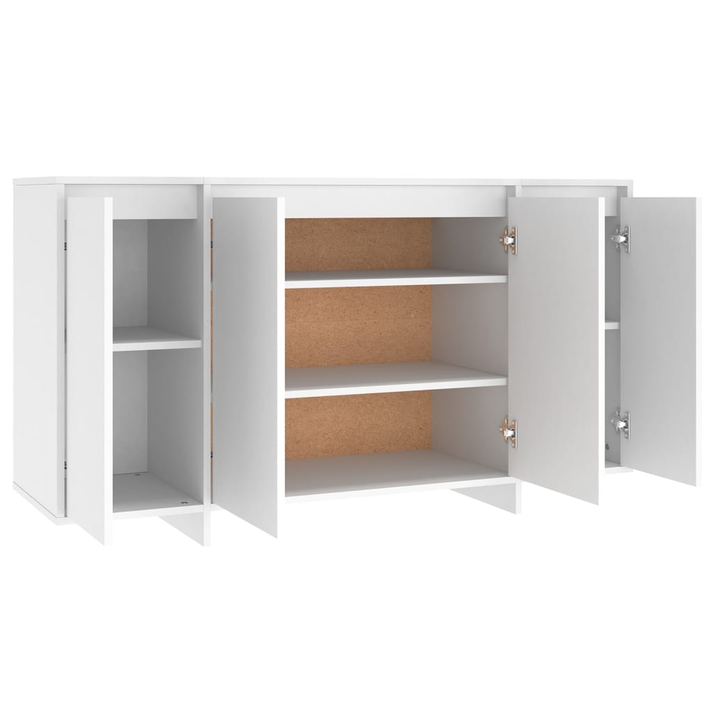 Aparador Endy de 135 cm - Branco - Design Moderno