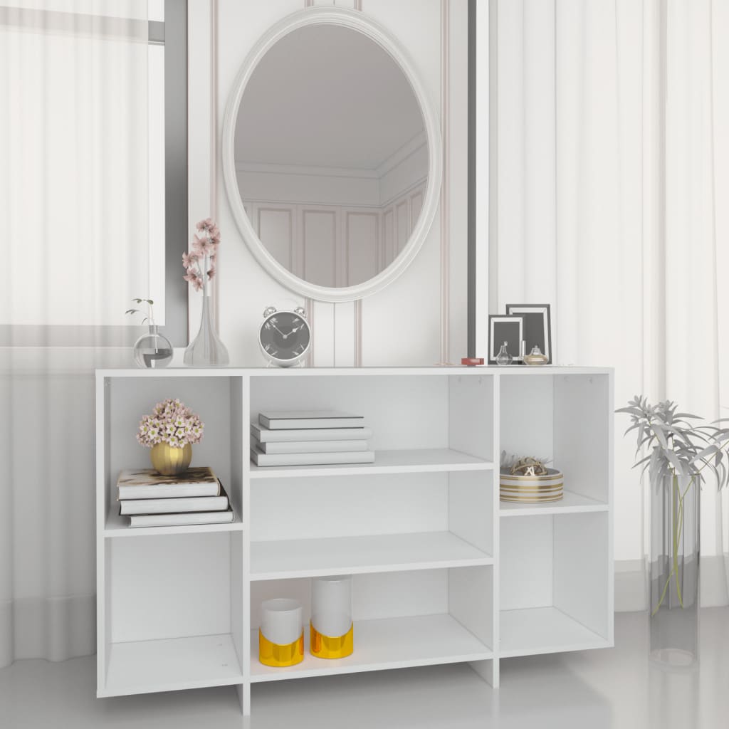 Aparador Endy Aberto de 120 cm - Branco - Design Moderno