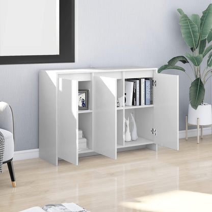 Aparador Endy de 3 Portas de 102 cm - Branco - Design Moderno