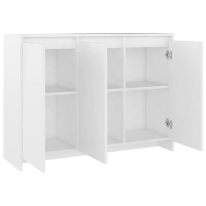 Aparador Endy de 3 Portas de 102 cm - Branco - Design Moderno