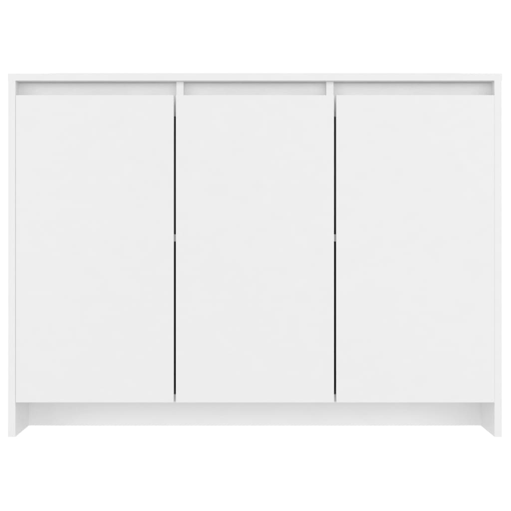 Aparador Endy de 3 Portas de 102 cm - Branco - Design Moderno