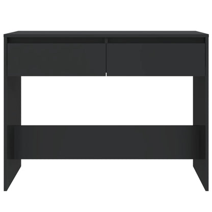 Consola de Entrada Gérard - 100x35x76,5 cm - Com 2 Gavetas - Aglomerado - Cor Preto - Design Minimalista