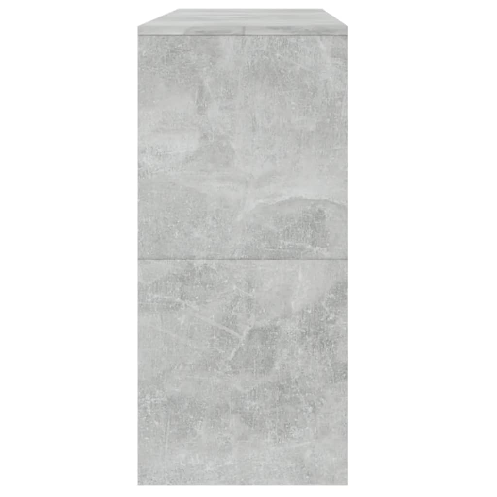 Consola de Entrada Gérard - 100x35x76,5 cm - Com 2 Gavetas - Aglomerado - Cor Cinzento - Design Minimalista