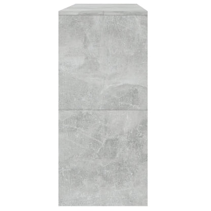 Consola de Entrada Gérard - 100x35x76,5 cm - Com 2 Gavetas - Aglomerado - Cor Cinzento - Design Minimalista