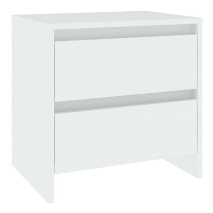 Mesas de cabeceira 2 pcs 45x34,5x44,5 cm aglomerado branco