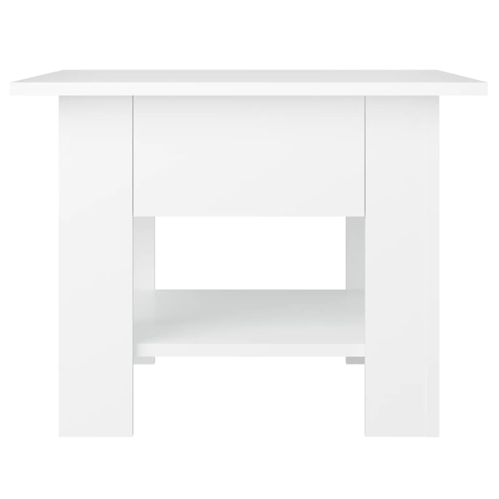 Mesa de centro 55x55x42 cm contraplacado branco