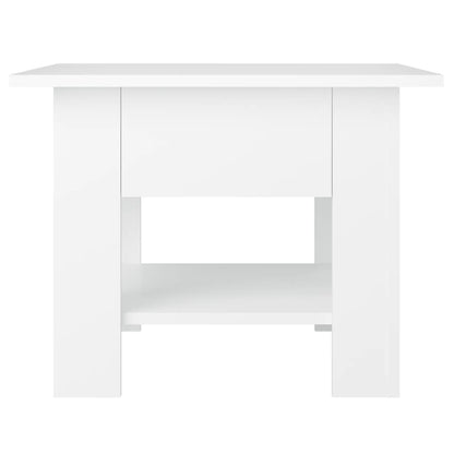 Mesa de centro 55x55x42 cm contraplacado branco