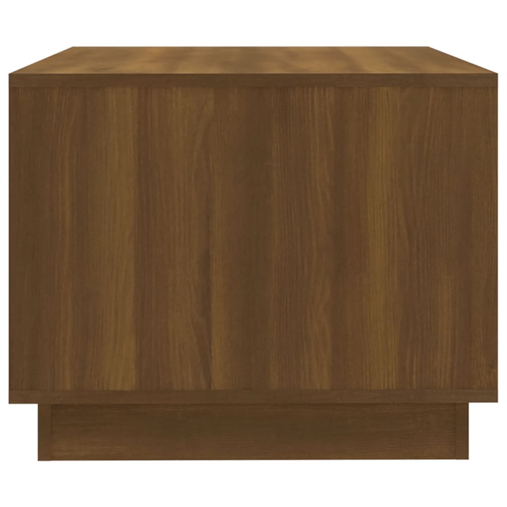 Mesa de Centro Madrid com 2 Gavetas de 102 cm - Castanho - Design Moderno