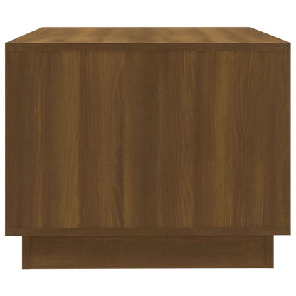 Mesa de Centro Madrid com 2 Gavetas de 102 cm - Castanho - Design Moderno