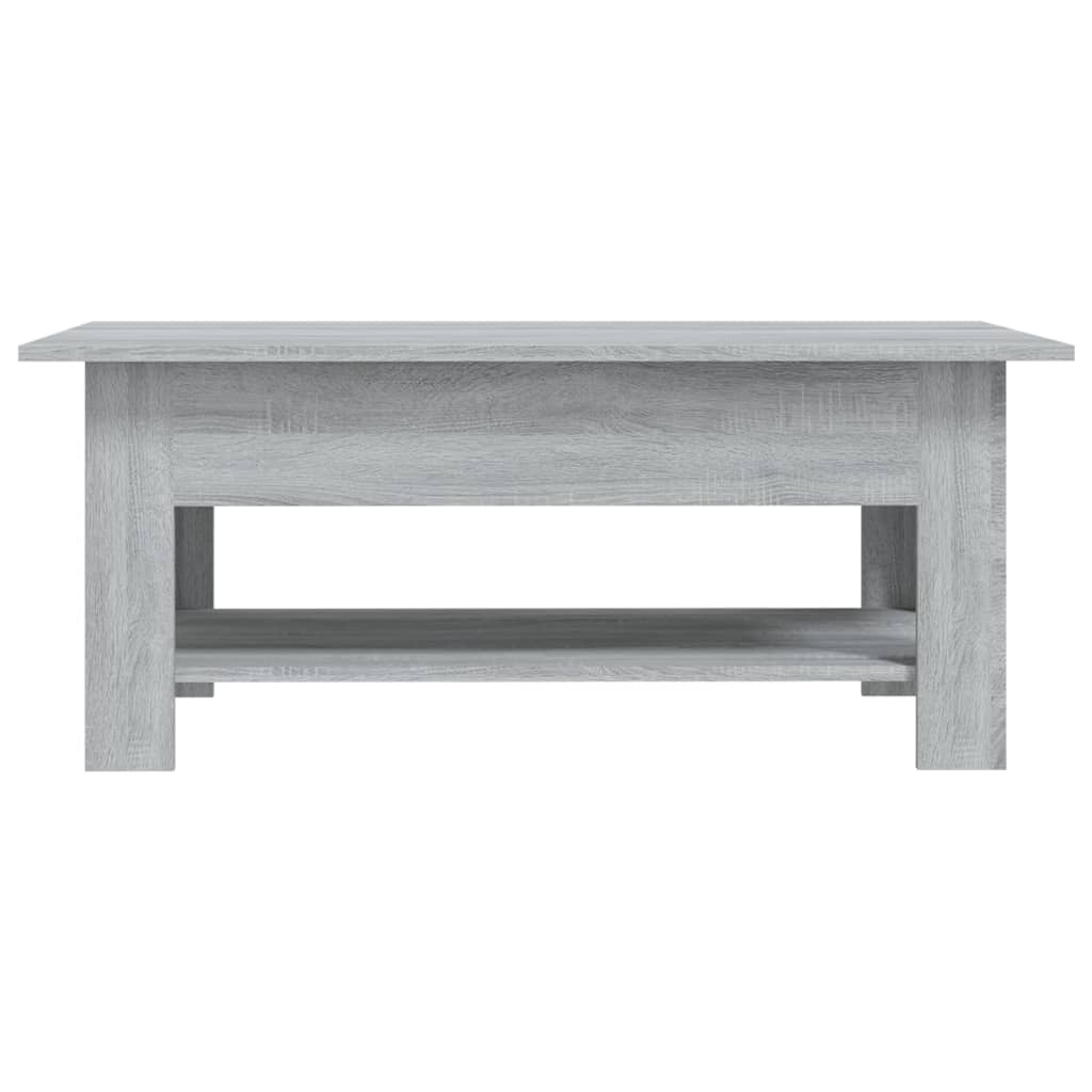 Mesa de centro 102x55x42 cm aglomerado cor sonoma cinzento