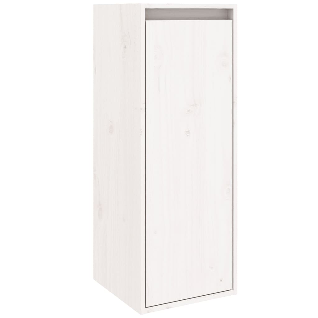 Mesas de cabeceira 2 pcs 30x30x80 cm pinho maciço branco