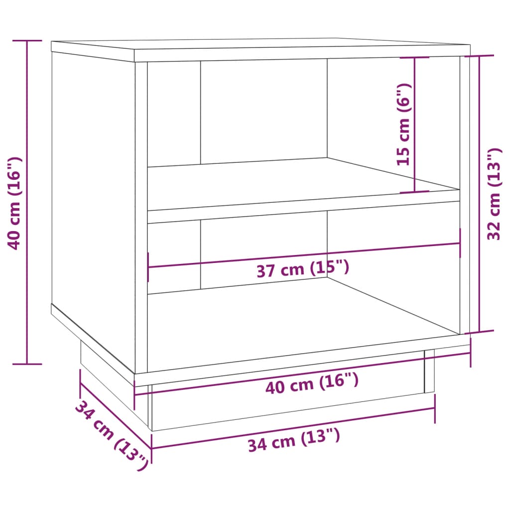 Mesas de cabeceira 2 pcs 40x34x40 cm pinho maciço castanho mel