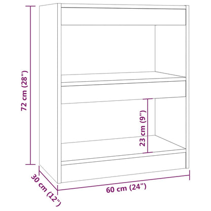 Estante/divisória 60x30x72 cm cor cinzento cimento