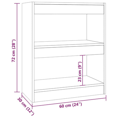 Estante/divisória 60x30x72 cm branco brilhante