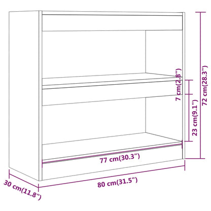 Estante/divisória 80x30x72 cm cor cinzento cimento