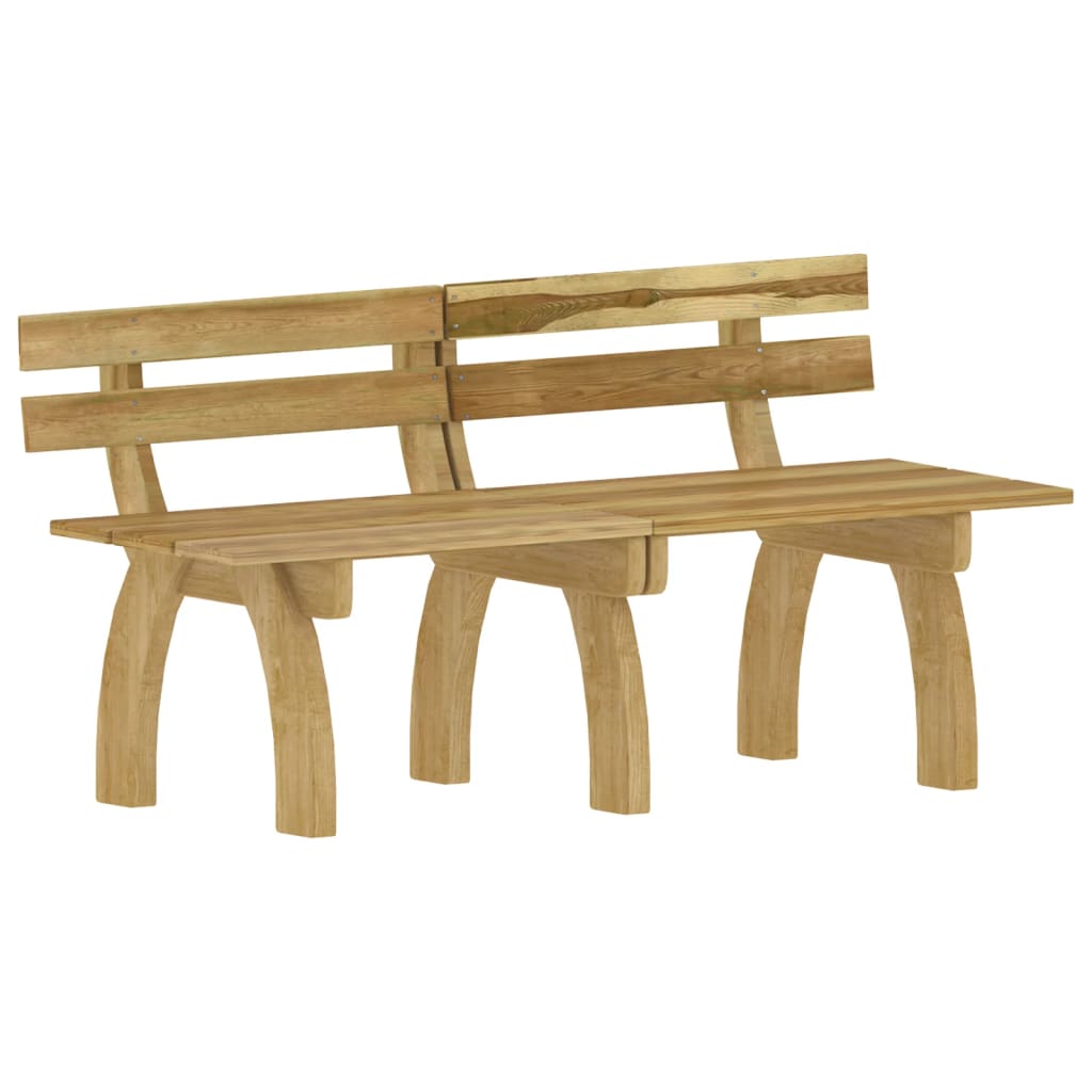 3 pcs conjunto de jantar p/ jardim pinho impregnado