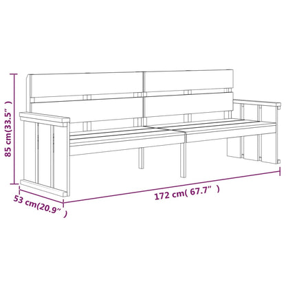 4 pcs conjunto de jantar para jardim pinho impregnado maciço