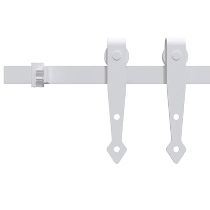 Mini kit para armário deslizante aço carbono 200 cm branco