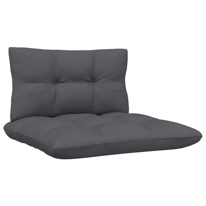 5 pcs conjunto lounge de jardim c/ almofadões pinho maciço