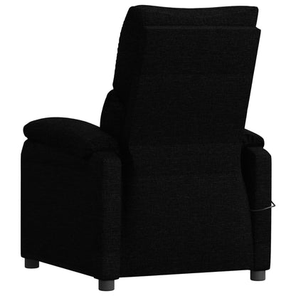 Poltrona Tuki com Massagens Reclinável em Tecido - Preto - Design Moderno