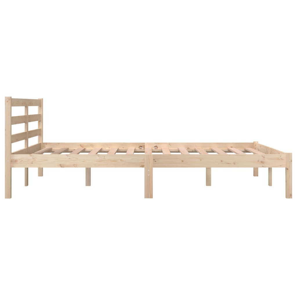 Estrutura de cama casal 135x190 cm pinho maciço