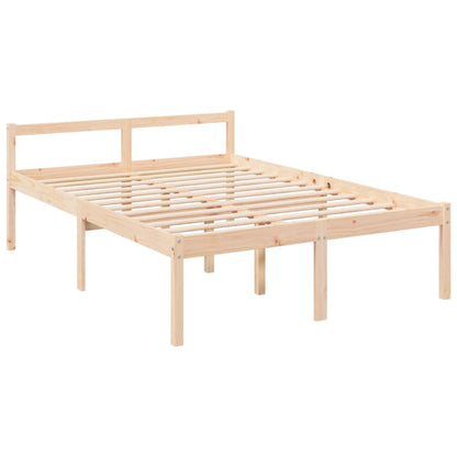 Cama de casal pequena para idosos 120x190 cm pinho maciço